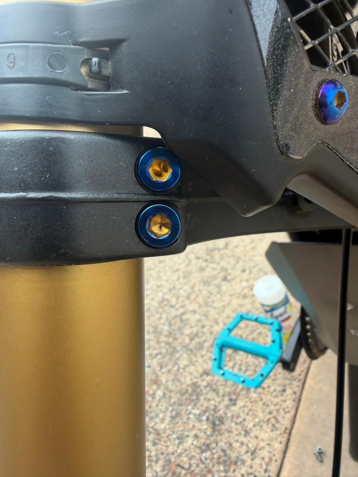 Titanium Super 73 Fork Bolts